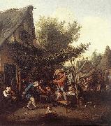 DUSART, Cornelis Village Feast dfg oil painting on canvas